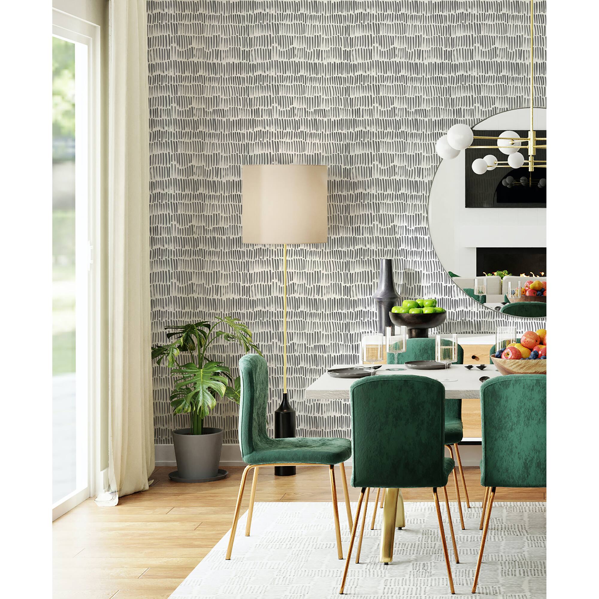 My Style Bailey Brush Stroke Peel & Stick Wallpaper